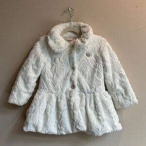 Juicy Couture White Faux Fur Jacket 3T